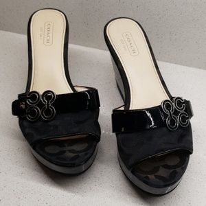 COACH GERI wedge sandals (size 6.5B)